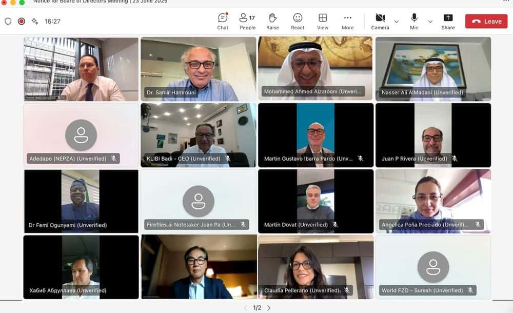 The Board of Directors of the World Free Zones Organization met on 23rd June 2025 virtually